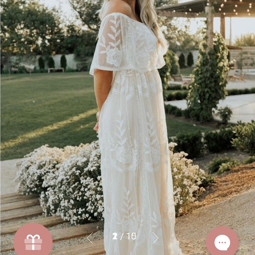 Baltic Born off shoulder maxi